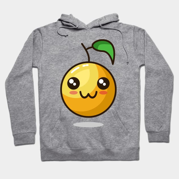 cute emoji orange react Hoodie by Rizkydwi